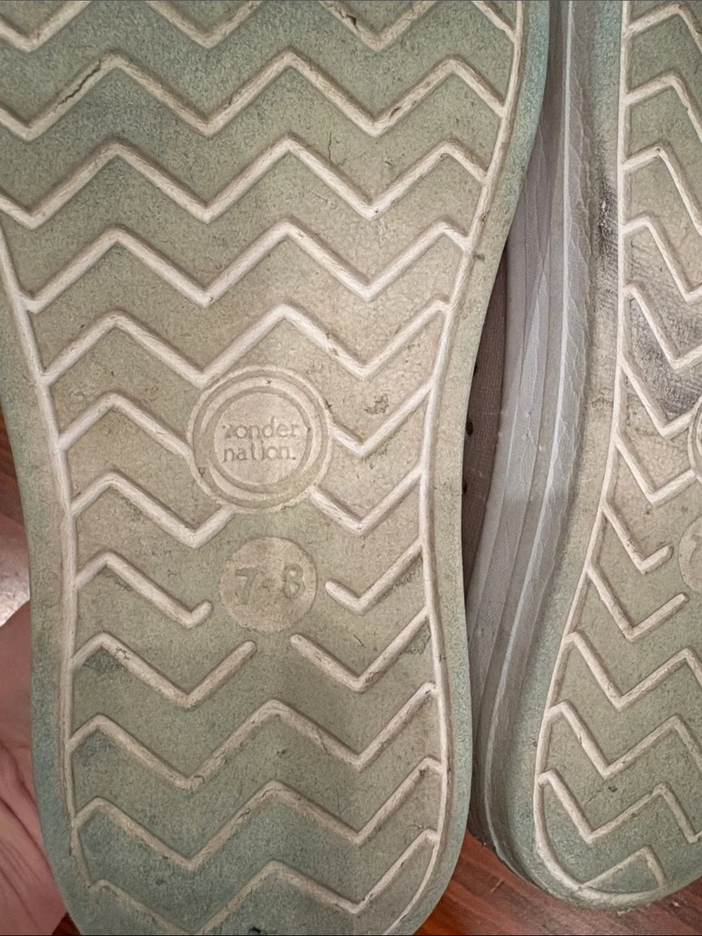 2 pairs! wonder nation | Light Taupe Slip-On Kids Water Shoes | size 5/6 and 7/8